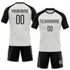 Maxcorners Custom White Black Abstract Line Sublimation Volleyball Uniform Jersey LM2605