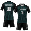 Maxcorners Custom Teal White-Black Geometric Shape Sublimation Volleyball Uniform Jersey LM2605