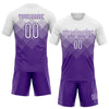 Maxcorners Custom Purple White Geometric Shape Sublimation Volleyball Uniform Jersey LM2605