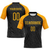 Maxcorners Custom Black Gold Animal Print Sublimation Volleyball Uniform Jersey LM2605