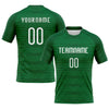 Maxcorners Custom Kelly Green White Geometric Shape Sublimation Volleyball Uniform Jersey LM2605