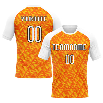Maxcorners Custom Orange White-Black Lines And Dots Sublimation Volleyball Uniform Jersey LM2605