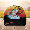 Maxcorners Fishing Mountain Lake Legend Personalized Cap (13 Breeds)