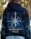 Maxcorners Adventure Awaits Compass All Over Print LM2101