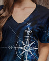 Maxcorners Adventure Awaits Compass All Over Print LM2101