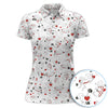 Maxcorners Funny Dachshund Polos For Golfer, Cupid Dog Pattern Golf Shirt, Golf Gift For Golfer