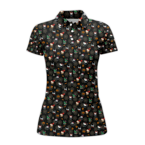 Maxcorners Halloween Golf Shirt, Pattern Golf Shirt For Golfer, Funny Golf Shirt For Men