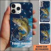 Maxcorners Fishing Phone Case Dynamic Water Motion Custom Name Phone Case