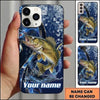 Maxcorners Fishing Phone Case Floral Coastal Adventure Custom Name Phone Case