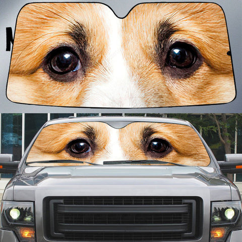 Maxcorners Welsh Corgi's Eyes Beautiful Dog Eyes Car Sun Shade Cover Auto Windshield