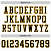 Maxcorners Custom White Black-Gold Mesh Authentic Classic Football Jersey LM2605