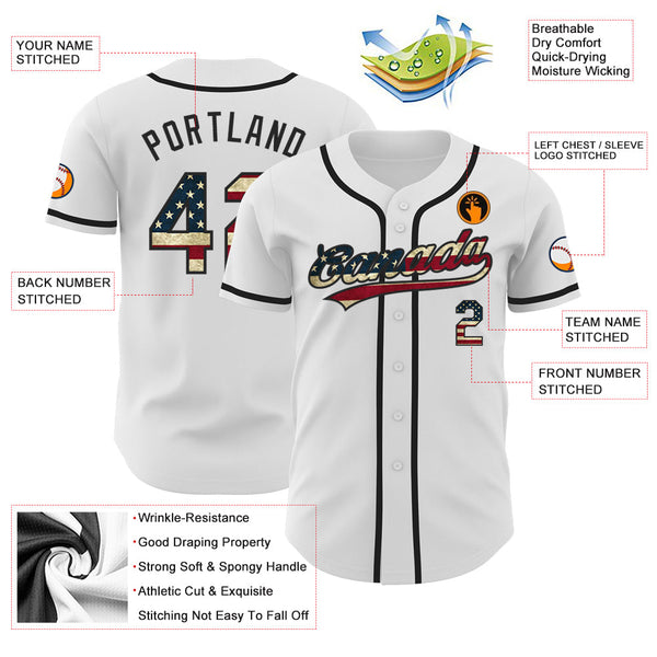 Maxcorners Custom Black Pink-Light Blue Premium American Flag Fashion Baseball Jersey LM0210