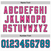 Maxcorners Custom White Teal Black-Pink Mesh Authentic Throwback Football Jersey LM2605