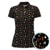 Maxcorners Funny Pattern Golf Polos, Christmas Golf Shirt For Men, Xmas Golf Gift For Golfer