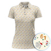 Maxcorners Festive 67 Christmas Pattern Polos, Holiday Golf Shirt For Golfer, Funny Golf Gift For Men