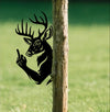 Maxcorners Funny Deer Hunting Metal Sign WITH LED/WITHOUT LED - Humorous Buck Yard Decor, Gag Gift for Hunters & Outdoor Enthusiasts LM0110