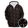 Maxcorners Christmas Dachshund Pattern Polos, Funny Xmas Wiener Dog Golf Shirt, Festive Golf Gift For Men