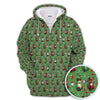 Maxcorners Christmas Pattern Golf Polos, Funny Golf Shirt For Men, Xmas Golf Gift For Golfer