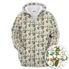 Maxcorners Funny Frog Golf And Beer Shirt For Men, Christmas Golf Pattern Polos, Golf Gift For Golfers