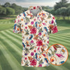 Maxcorners Marine Life Coral Reef Pattern Golf Shirt, Women's Golf Shirt, Hawaiian Golf Shirt, Golf Polo For Women LM1507
