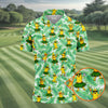 Maxcorners Funny Hula Banana Tropical Hawaiian Golf Shirt, Golf Polo For Women, Printed Golf Shirt LM1507