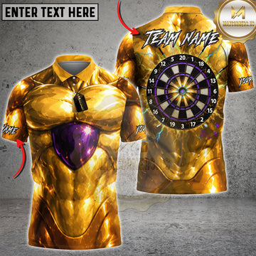Maxcorners Golden Titan Energy Core Darts Board Multiple Options Personalized Name, Team Name 3D Shirt