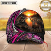 Maxcorners Deer Hunting Skull Hunter Sunset Camo Multiple Options Personalized Name 3D Cap