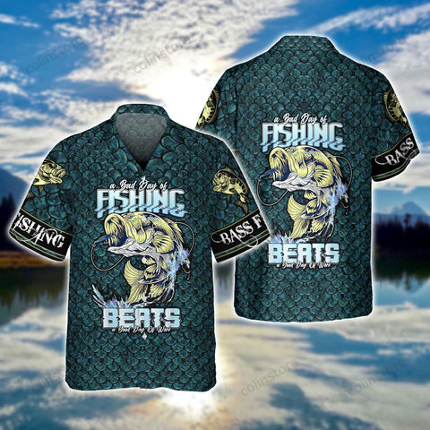 Maxcorner Fishing Hawaiian Shirt A Bad Day Of Fishing Beats A Good Day Of Works Gift For Fishing Lover