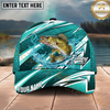 Maxcorners Fishing Scale Pattern Splash Water Personalized Name 3D Cap  (9 Breeds)