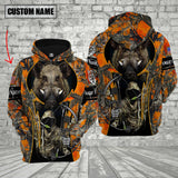 Maxcorners Custom Name Boar Hunting Shirt 3D All Over Printed Clothes