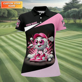 Maxcorners It Takes A Lot of Balls To Golf The Way I Do Custom Womens Golf Polo Shirt, Womens Golf Gifts