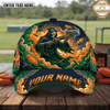 Maxcorners Clay Pigeon Trap Shooting Grim Reaper Skull Shotgun Fire Smoke Custom Name Classic Cap