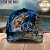Maxcorners Fishing Splash Water Camo Personalized Name Classic 3D Cap (13 Breeds)