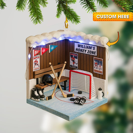 Maxcorners Cricket Player Corner, Home Decor, Christmas Ornament, Personalized Ornament 2D Flat LM2111