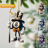 Maxcorners Mr.Billiard Christmas Ornament, Personalized Ornament 2D Flat LM2211