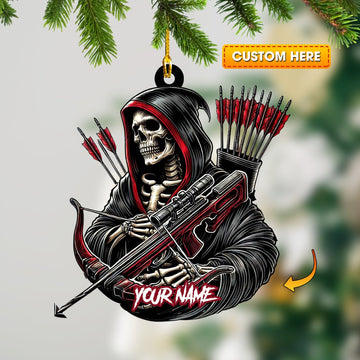 Maxcorners Death Archery Ornament, Personalized Ornament 2D Flat LM2211