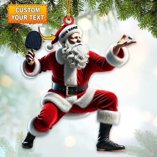 Maxcorners Ping Pong Christmas Ornament, Personalized Ornament 2D Flat LM2211