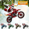 Maxcorners Custom Name Motocross Ornament, Motocross Lover Christmas Gift 2D Flat LM2211