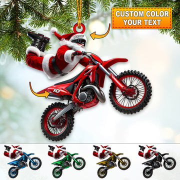 Maxcorners Custom Name Motocross Ornament, Motocross Lover Christmas Gift 2D Flat LM2211