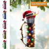 Maxcorners Custom Name Archery Ornament, Archery Christmas Gift Decoration 2D Flat LM2111
