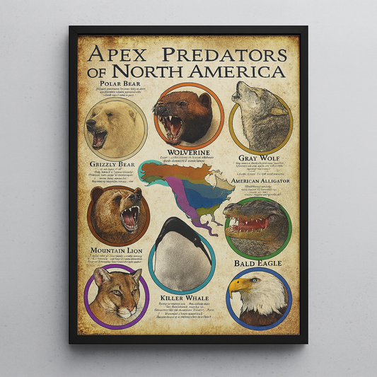 Maxcorners Animals USA Hunting Framed Canvas5 LM2611