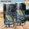 Maxcorners Fishing Tumbler Gray Smoke Scale Texture Design Personalized Name Tumbler (13 Species)