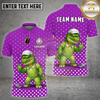 Maxcorners Golf Funny Alligator Polka Dot Cartoon Multi Options Personalized Name, Team Name 3D Shirt