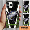 Maxcorners Fishing Honeycomb Green Camo Personalized Name 3D Phone Case (12 Fish Species)