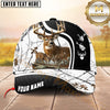 Maxcorners Hunting Deer Black Camo Multiple Options Personalized Name 3D Cap