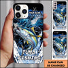 Maxcorners Black Grunge Water Splash Personalized Name Phone Case (13 Fish Species)