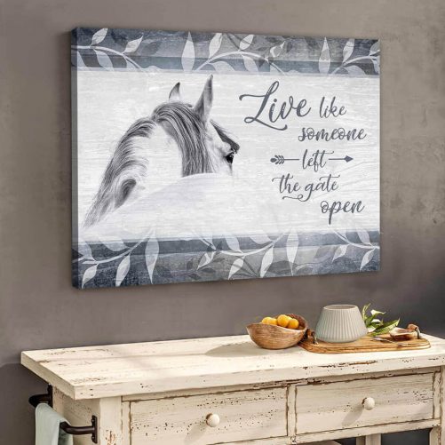 Maxcorners Equestrian Elegance Canvas Print