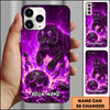 Maxcorners Flaming Tiger Bowling Strike Lava Ball Explosion Multicolor Options Personalized Name 3D Phonecase