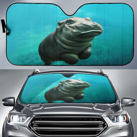 Maxcorners Baby Hippo Car Sun Shade