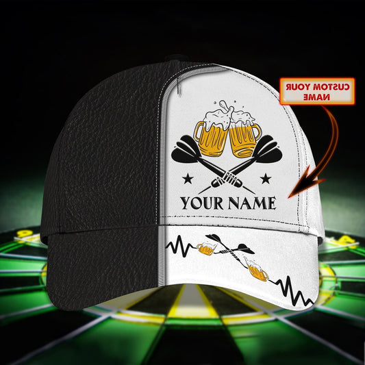 Maxcorners 3D Classic Cap Darts & Beer Personalized Name Cap 03 LM0402